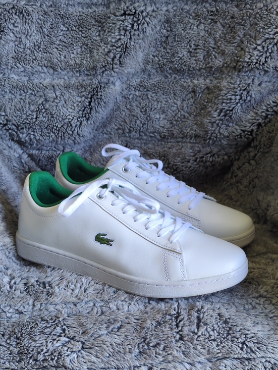 Lacoste Other - Lacoste Men’s Hydez White & Green Leather Sneaker Sz 9